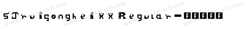 SJruisonghei XX Regular字体转换